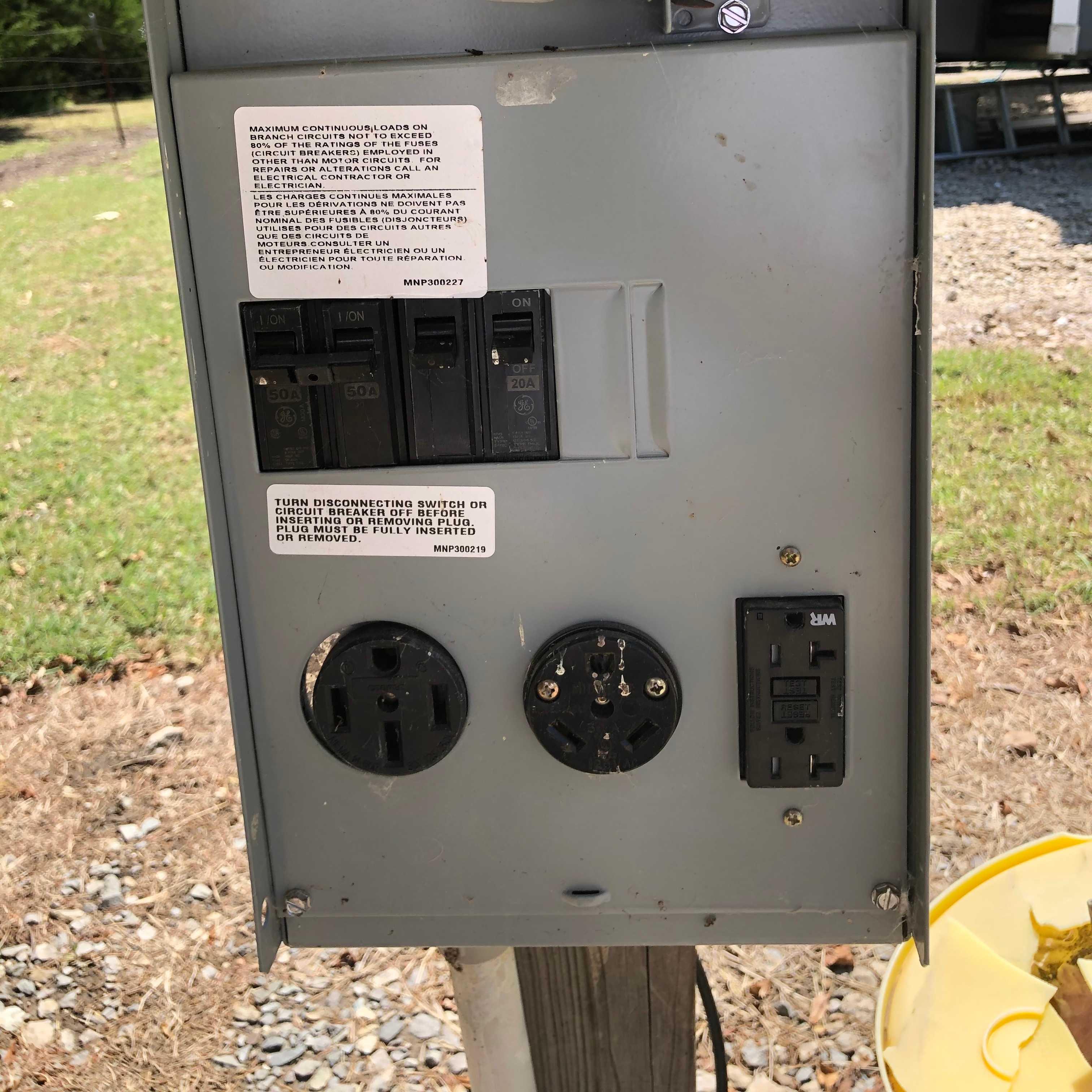 Rv Park 50 Amp Service